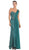 May Queen - Chiffon Sashed Floral Lace Evening Dress
