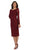 Lace Long Sleeve Bateau Sheath Cocktail Dress