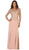 May Queen - Quarter Length Sleeve Lace Sheath Evening Dress