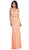 Bead Embellished Sheer Evening Gown