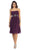 Pleated Sweetheart Bejeweled Waist Cocktail Dress