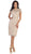 May Queen - Short Sleeve Illusion Lace Sheath Formal Dress