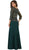 May Queen - Quarter Length Sleeve Lace Sheath Evening Dress