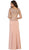 May Queen - Quarter Length Sleeve Lace Sheath Evening Dress
