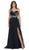 One Shoulder Strap Sequined Formal Dress with High Front Slit