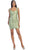 May Queen - MQ822 Shirred Sweetheart Sheath Cocktail Dress In Green