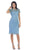 May Queen - Short Sleeve Illusion Lace Sheath Formal Dress