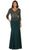 May Queen - Quarter Length Sleeve Lace Sheath Evening Dress