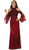 May Queen - RQ7541 Charming Cold Shoulder Lace Evening Gown