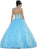 May Queen - Exquisite High Illusion Organza Formal Ballgown in Blue