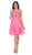 May Queen - Strapless Pleated Bodice Empire Cocktail Dress MQ596