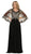 May Queen - RQ7514 Cape Sleeve Embellished A-line Mother of the Bride Gown