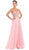 May Queen - Beaded Floral Chiffon Prom Dress