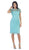May Queen - MQ1253 Stylish Cap Sleeve Lace Formal Dress - 1 pc Mint in Size M, 1 Pc. Burgundy in size M Available