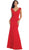 Lace V-neck Trumpet Evening Dress