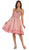 May Queen - RQ7476 Sparkling Embroidered Sweetheart Cocktail Dress In Pink