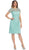 May Queen - Short Sleeve Illusion Lace Sheath Formal Dress