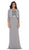 May Queen - Lace Ornate Ruched Bodice Sheath Prom Dress