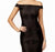 Adrianna Papell - AP1E200798 Off-Shoulder Sheath Dress in Black
