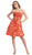 Strapless Straight-Across Ruffle Prom Dress
