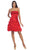 Strapless Straight-Across Ruffle Prom Dress