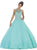 May Queen - LK79 Jewel-Encrusted Halter Neck Ball Gown