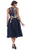 May Queen - RQ7473 Embroidered Magic Floral Cocktail Dress In Blue