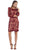 May Queen - Scalloped Damask Lace Illusion Cocktail Dress