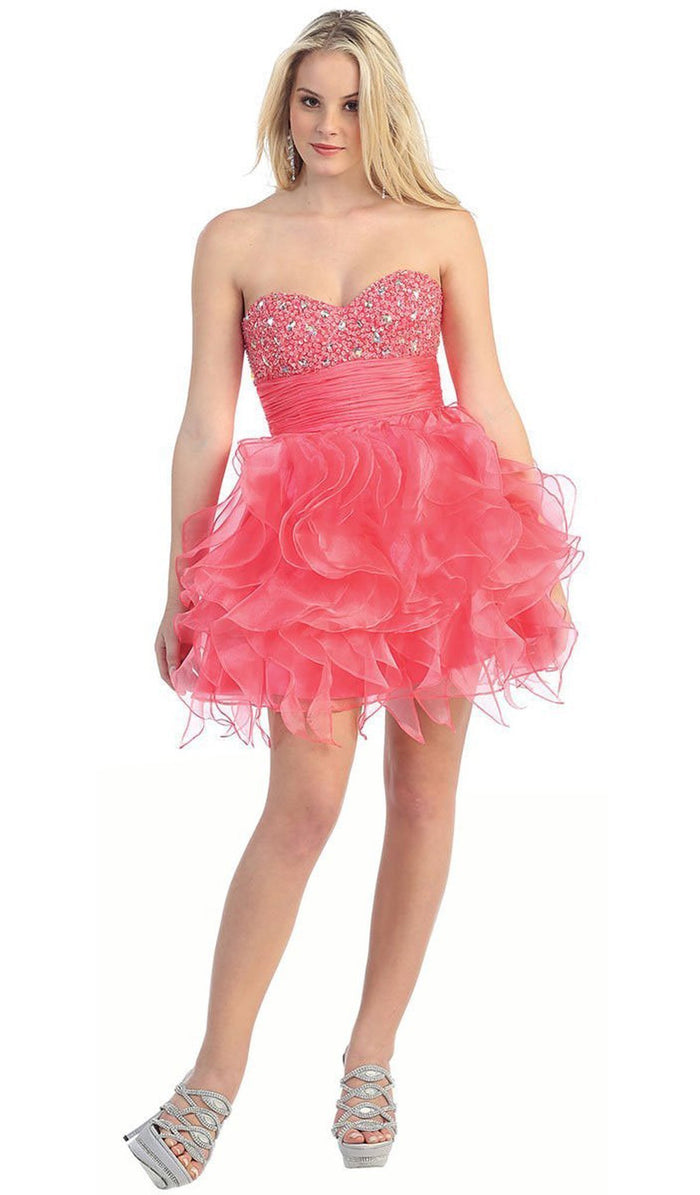 Dazzling Jeweled Sweetheart Tulle Prom Dress