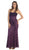Dazzling Strapless Sequins Lace Applique and Beaded Long Dress