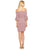Donna Morgan - D5259M  Striped Off Shoulder Bell Sleeve Dress in Red and White