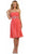 Pleated Sweetheart Bejeweled Waist Cocktail Dress