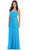 Strapless Ruched Bodice Chiffon Long Prom Dress