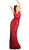 Sleeveless V-Neck Lace Evening Gown