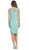 May Queen - Short Sleeve Illusion Lace Sheath Formal Dress