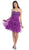May Queen - Crystal Adorned Ruffled Short Prom Dress