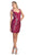Shirred Sweetheart Sheath Cocktail Dress