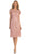 May Queen - Short Sleeve Sheer Scalloped Lace Formal Dress