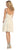 May Queen - MQ1209 Illusion Lace A-Line Cocktail Dress with Sheer Bolero In Nude