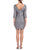 Aidan Mattox - Beaded Bateau Neck Dress 151A11810 in Silver