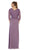 May Queen - MQ1279 Exquisite Lace Quarter Sleeve Long Evening Gown
