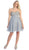 Crystal Encrusted Bust Sweetheart Cocktail Dress