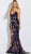 Jovani - 62026 Strapless Sequined Velvet Trumpet Gown