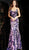 Jovani - 62026 Strapless Sequined Velvet Trumpet Gown