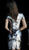 Jovani - 62088 Fully Sequined Short Sleeve Sheath Dress In Black and Silver