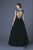 Alyce Paris - 6217 Beaded Sleeveless Tulle Ballgown In Black and Blue