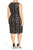 Adrianna Papell - AP1D100240 Floral Lace Sheath Dress in Black and Brown