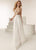 Jasz Couture - 6221 Paisley Embellished Bodice Chiffon A-Line Gown In White and Gold