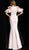 Jovani - 62246 Ruffled Deep V-neck Mermaid Dress In Pink