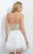 Blush - Embellished Sweetheart Short A-line Dress 10067 in White and Gold